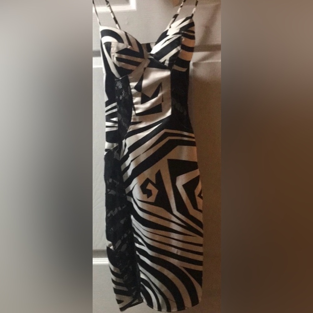 Rubber ducky dress black and white zebra